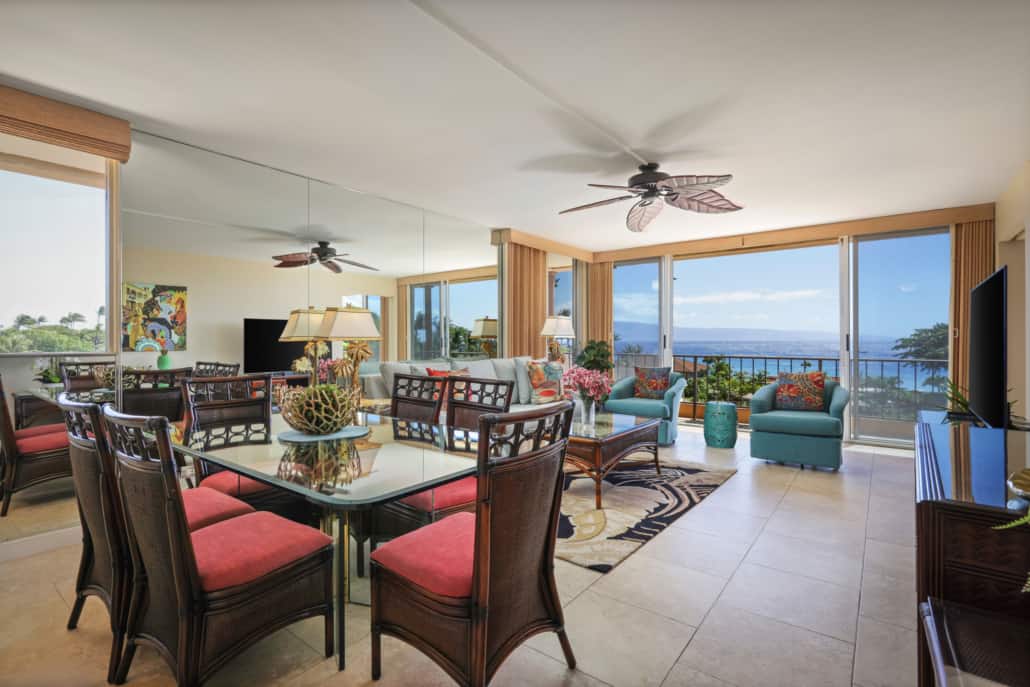 Aston-Maui-Kaanapali-Villa-–-1-Bedroom-Ocean-View-Premium-Living-Area-and-View-1030x687
